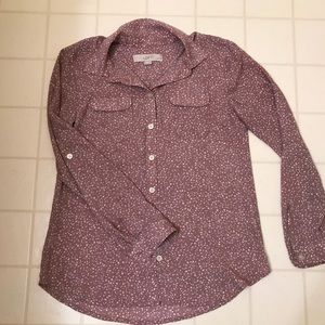 LOFT XXSP mauve blouse